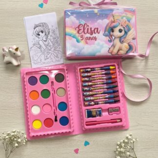 Estojo de Pintura Premium personalizado Mi Papelaria